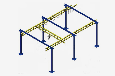 自立式钢性轨轻载起重机
